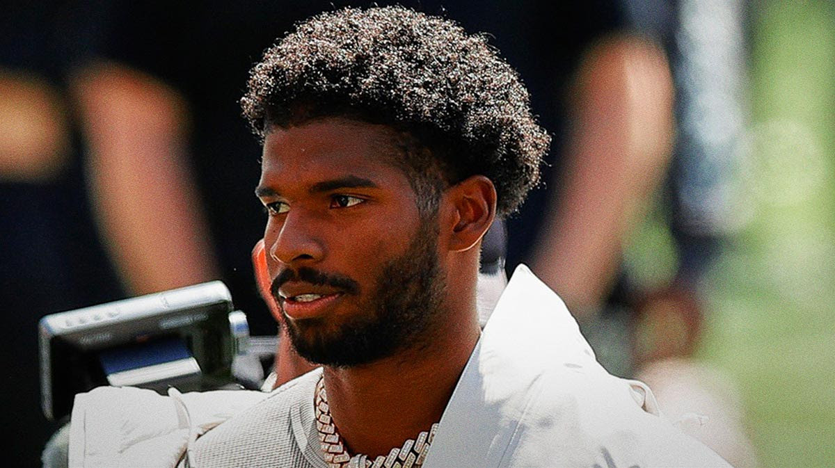 Colorado Buffaloes former player Shedeur Sanders before the spring game at Folsom Field.