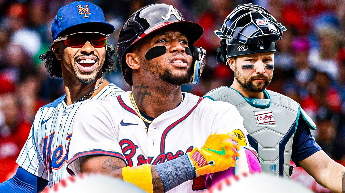 Francisco Lindor, Ronald Acuña Jr, and Cal Raleigh