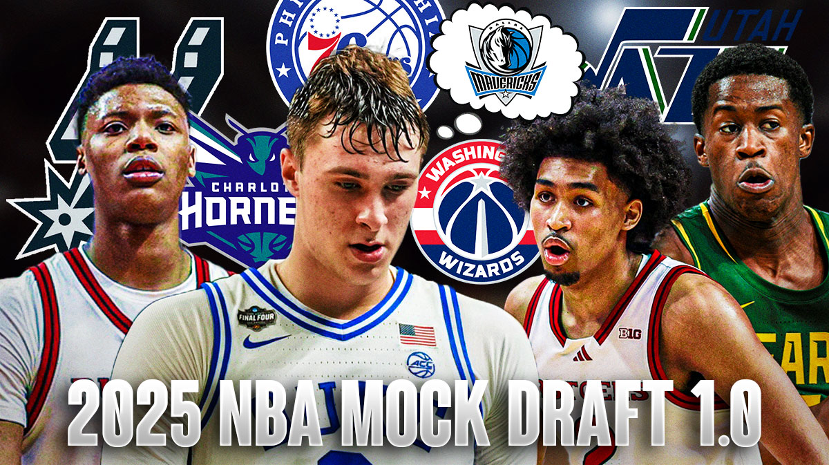 2025 NBA Mock Draft 1.0 with Cooper Flagg going to Mavericks