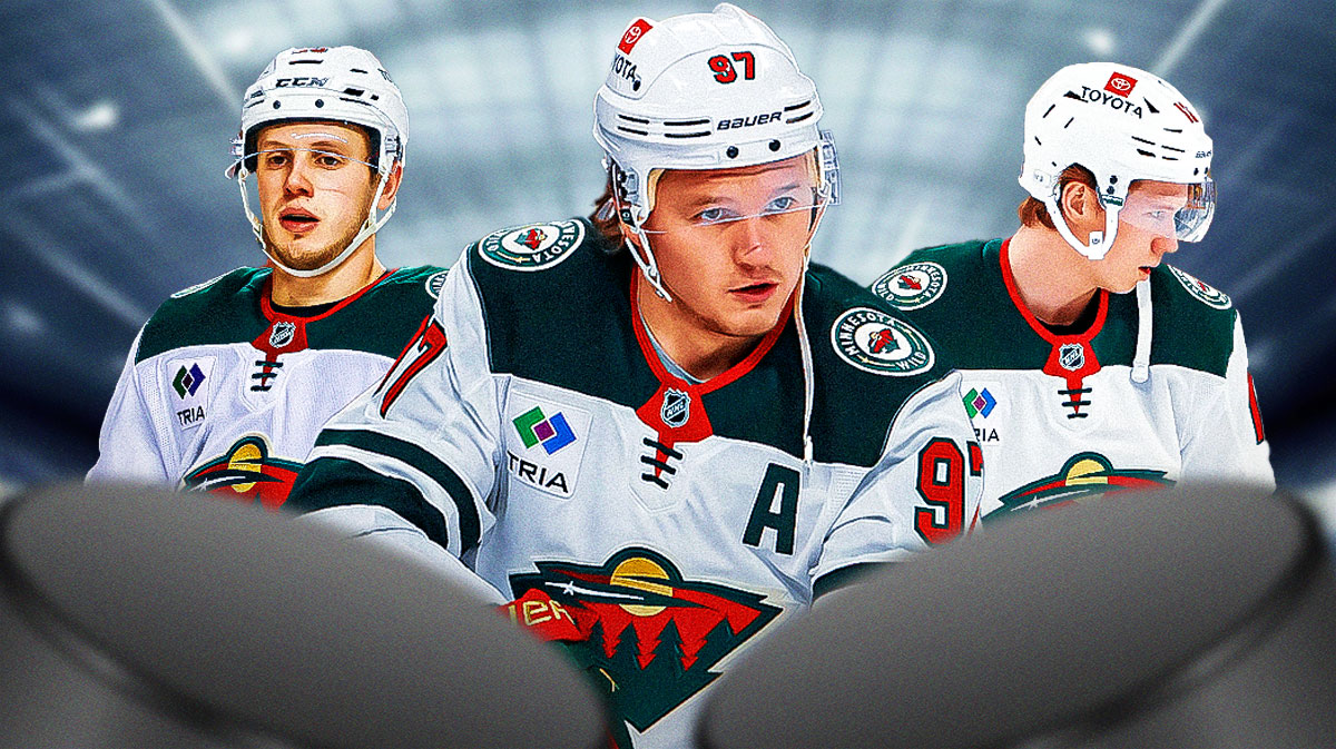 Kirill Karpizov, Matt Boldy, and Marco Rossi. All with Wild