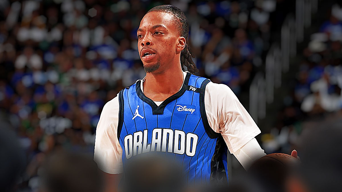 Darius Garland photoshopped in a Magic jersey