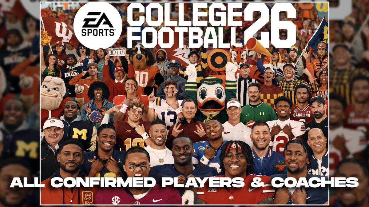 All confirmed players & coaches on the College Football 26 Deluxe Cover