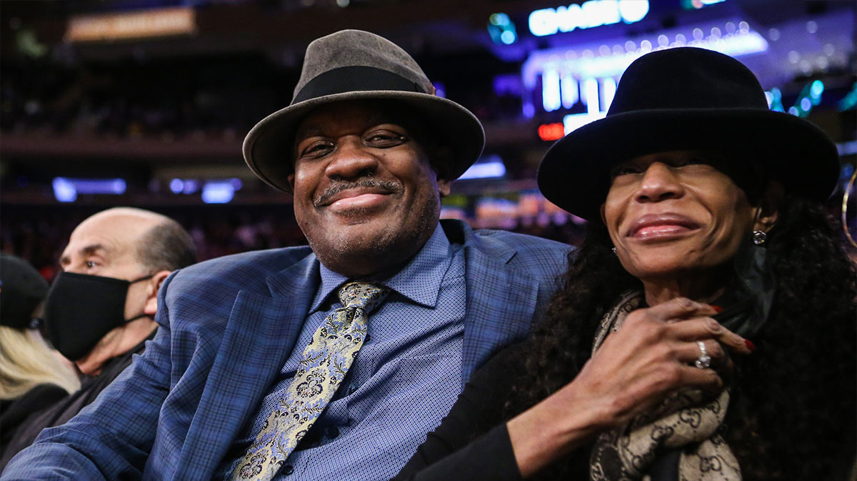 Former NBA player and Naismith Hall of Fame member Bernard King at Madison Square Garden.