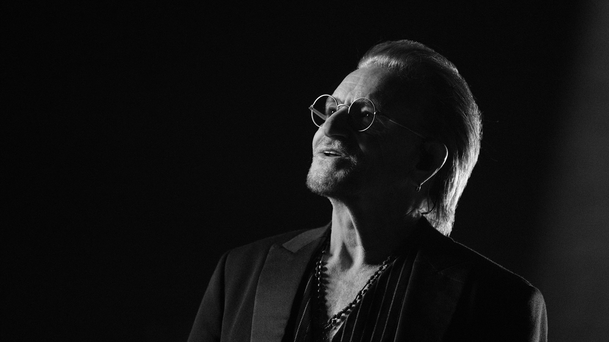 The U2 singer in his Apple TV+ film.