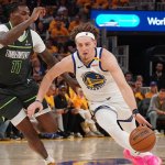 Steve Kerr shuts down questions about Brandin Podziemski scoring in Game 3