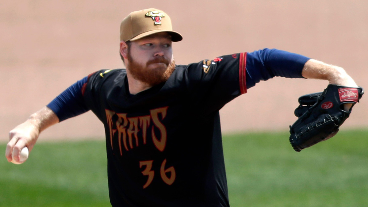 Brewers pitcher Brandon Woodruff (36) delivers during a rehab start as the Wisconsin Timber Rattlers host the West Michigan Whitecaps Wednesday, April 30, 2025, at Neuroscience Group Field at Fox Cities Stadium in Grand Chute, Wis.The Timber Rattlers defeated West Michigan 4-2.