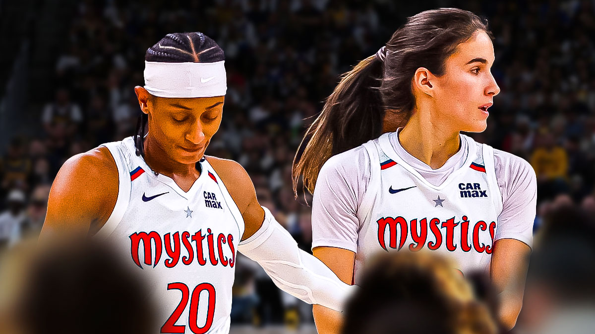 Brittney Sykes puts her arm around Sonia Citron