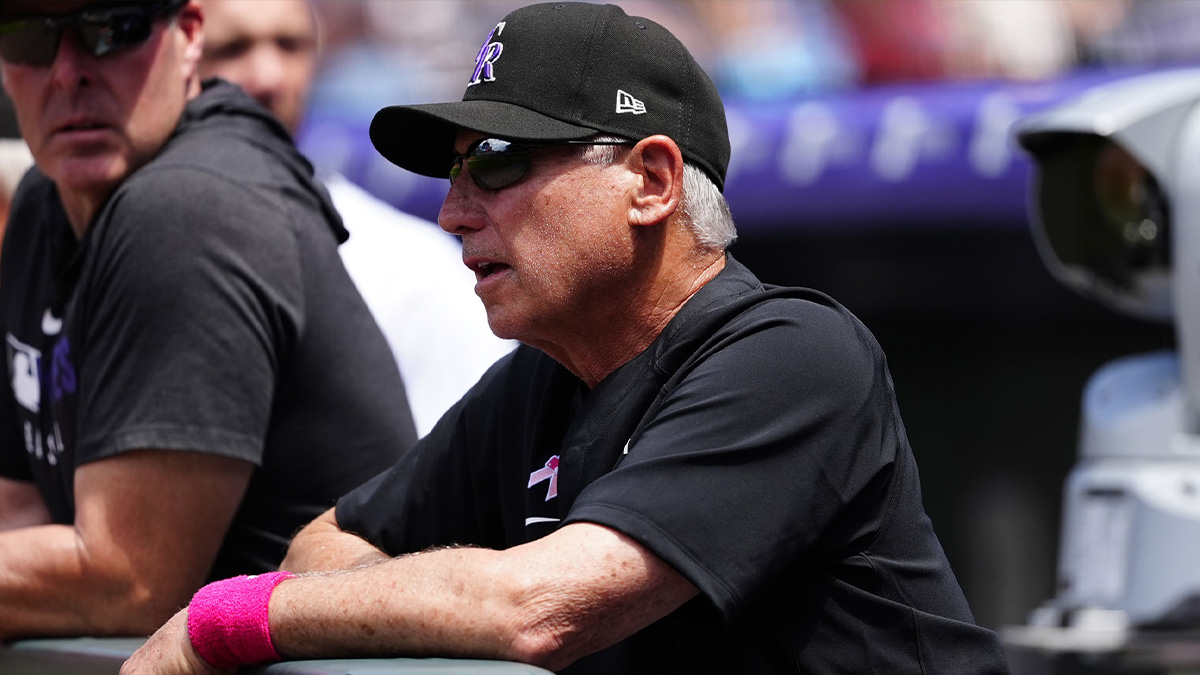 Colorado Rockies manager Bud Black (10) during the first inning against the San Diego Padres at Coors Field.