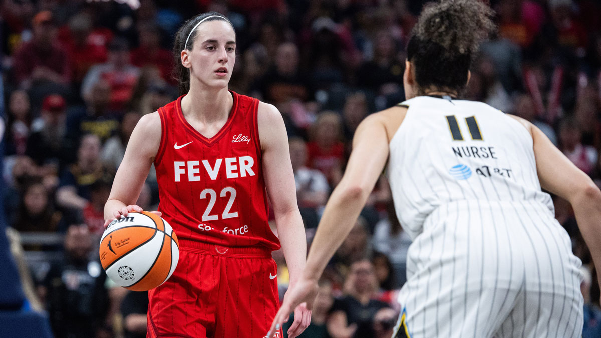Fever’s Caitlin Clark ends opening half with wild buzzer-beating 3