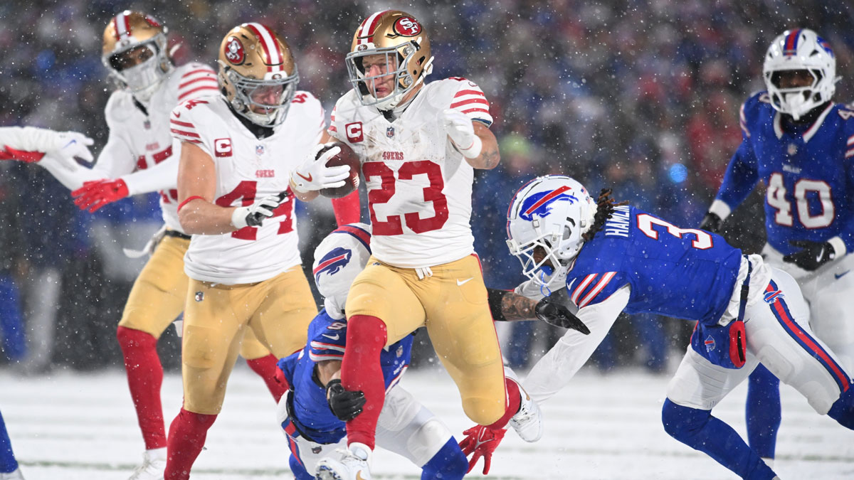 49ers' Christian McCaffrey hit with bold label from his dad -- 'Best receiving running back'