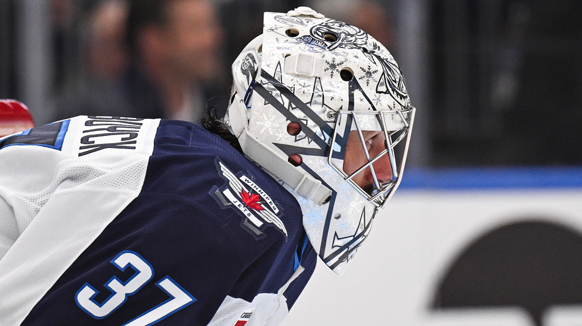 Jets’ Connor Hellebuyck moving on from Blues disaster before Stars series: ‘Who cares?’