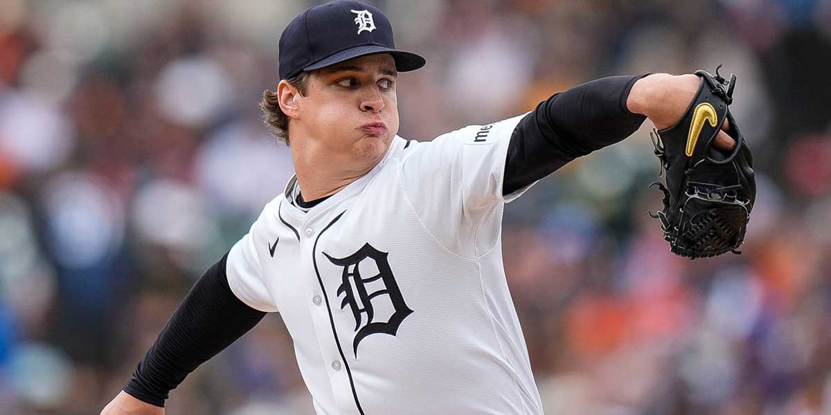 Detroit Tigers pitcher Jackson Jobe throws against the San Francisco Giants during the first inning at Comerica Park in Detroit on Wednesday, May 28, 2025. Mandatory Credit: © Junfu Han / USA TODAY NETWORK via Imagn Images