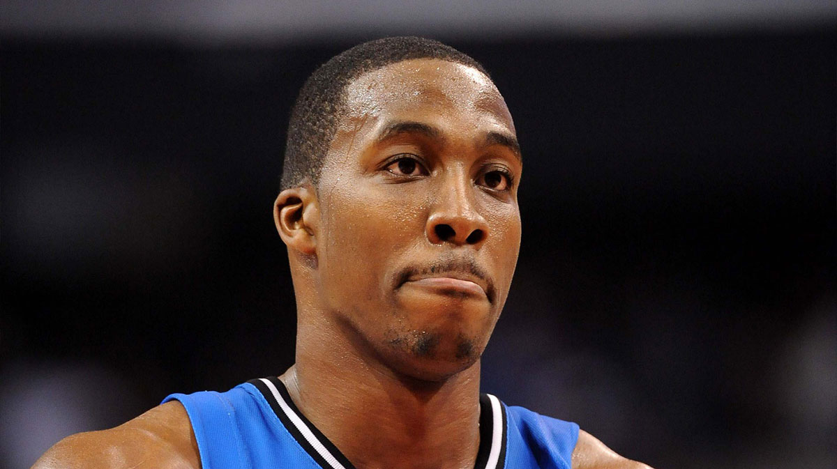 Orlando Magic center Dwight Howard (12) during the game against the Los Angeles Clippers at the Staples Center. The Magic defeated the Clippers 95-88.