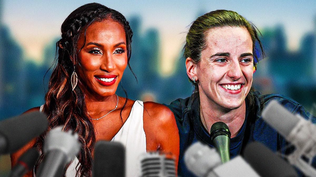 Former basketball player Lisa Leslie arrives at the Red Carpet for the 2022 ESPY at Dolby Theater. Indiana Fever guard Caitlin Clark (22) answers questions before the preseason game against the Brazil National Team at Carver-Haweye Arena.