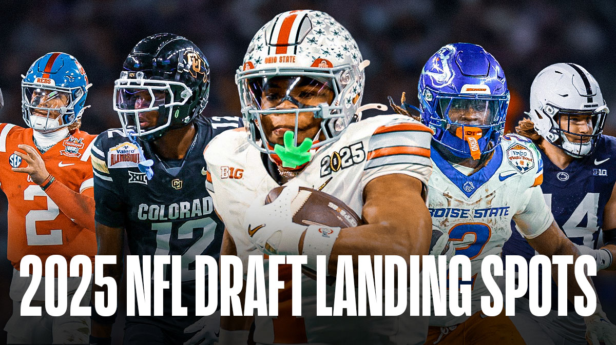 2025 NFL Draft landing spots, Ashton Jeanty, Travis Hunter, Quinshon Judkins, Tyler Warren, Jaxson Dart