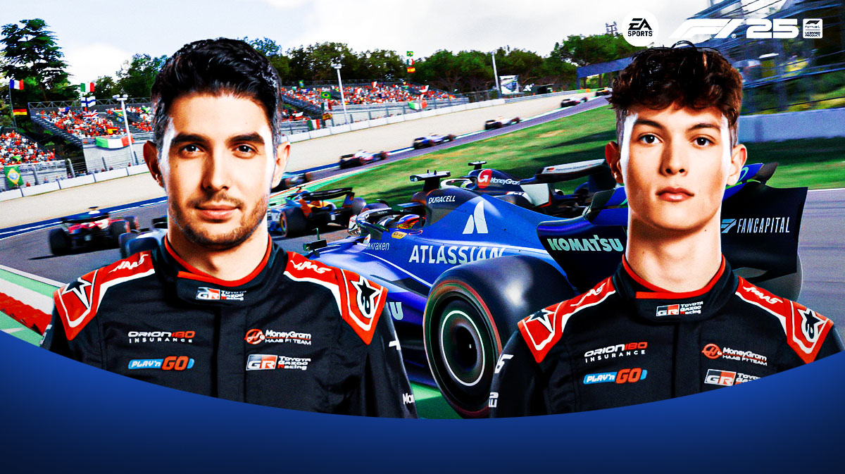 Haas' Ollie Bearman, Esteban Ocon React To Their F1 25 Ratings