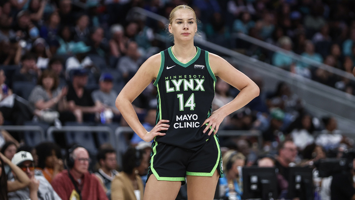 Minnesota Lynx forward Dorka Juhasz (14) at UBS Arena.