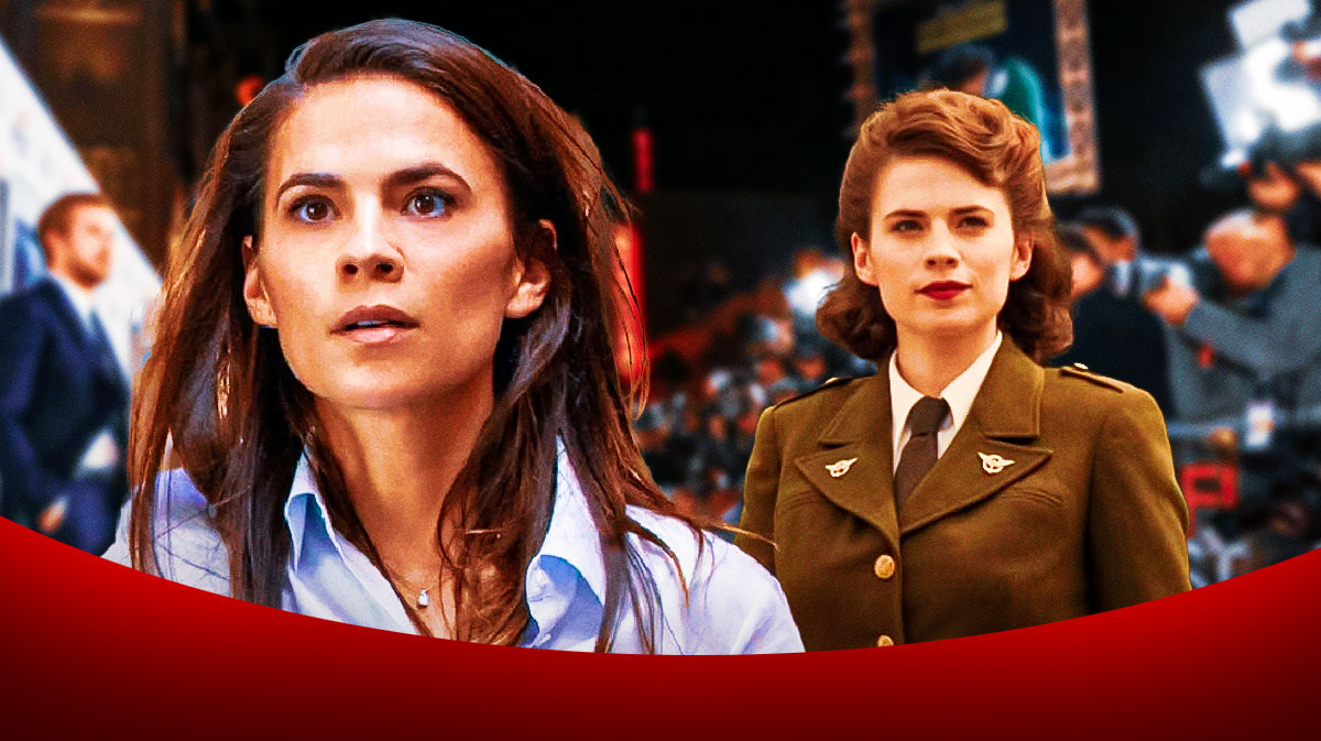 Hayley Atwell as Grace in the Mission: Impossible movies and Peggy Carter in Marvel.