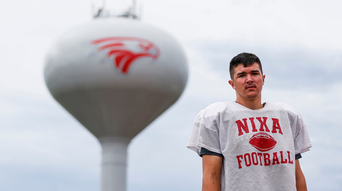 Nixa High School freshman Jackson Cantwell is a 6-foot-8 multi-sport athlete and has already scored a 33 on the ACT.