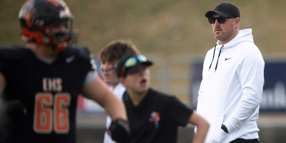 Jason Witten, an Elizabeth alum and former Tennessee Volunteer and Dallas Cowboy, watches from the sidelines during the TSSAA Class 4A BlueCross Bowl football game between Tullahoma and Elizabethton held at Finley Stadium in Chattanooga, Tenn., on Saturday, Dec. 4, 2021. Kns Tullahoma Elizabethton Football Bp