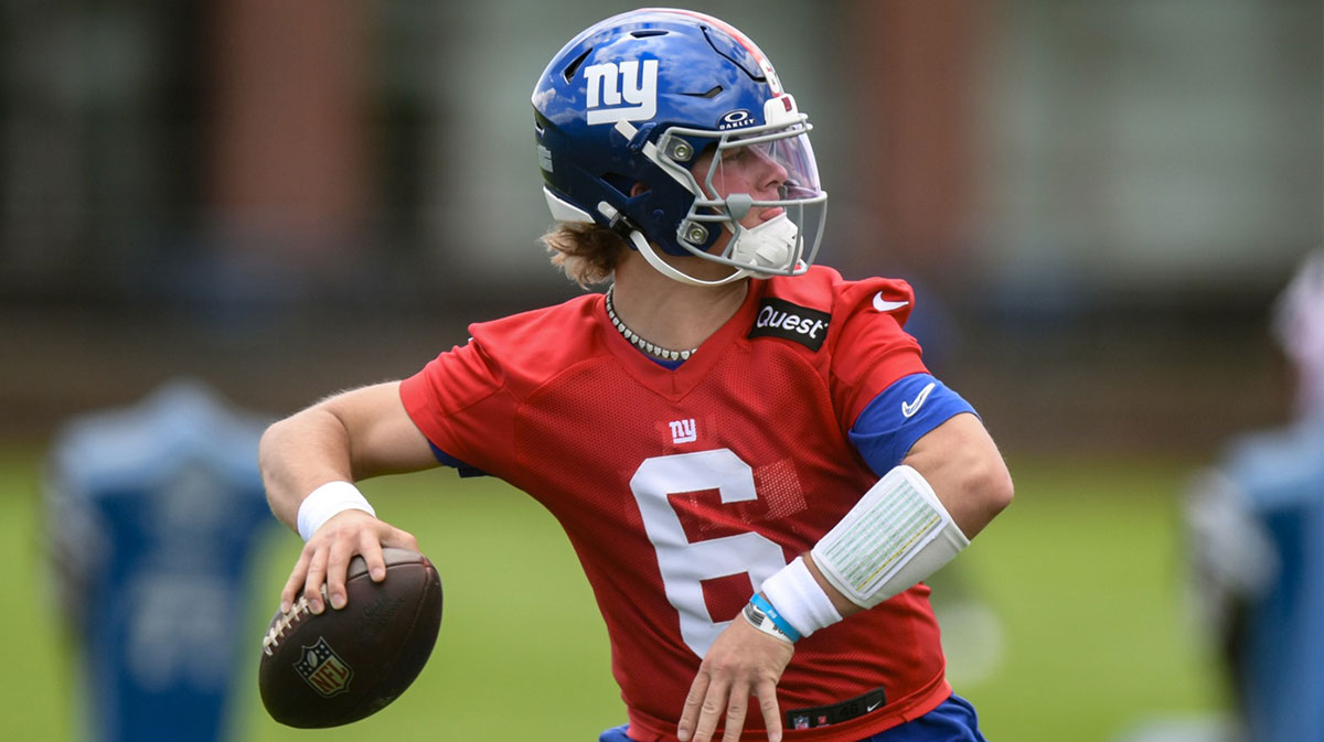 Giants’ Jaxson Dart turns heads with slick move at minicamp