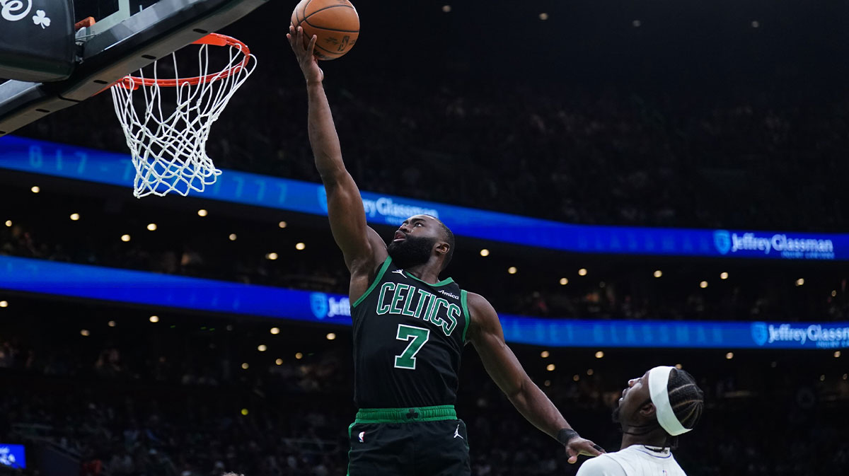 Boston Celtics guard Jrue Holiday (4) controls the ball during the second half against the Orlando Magic at TD Garden. 