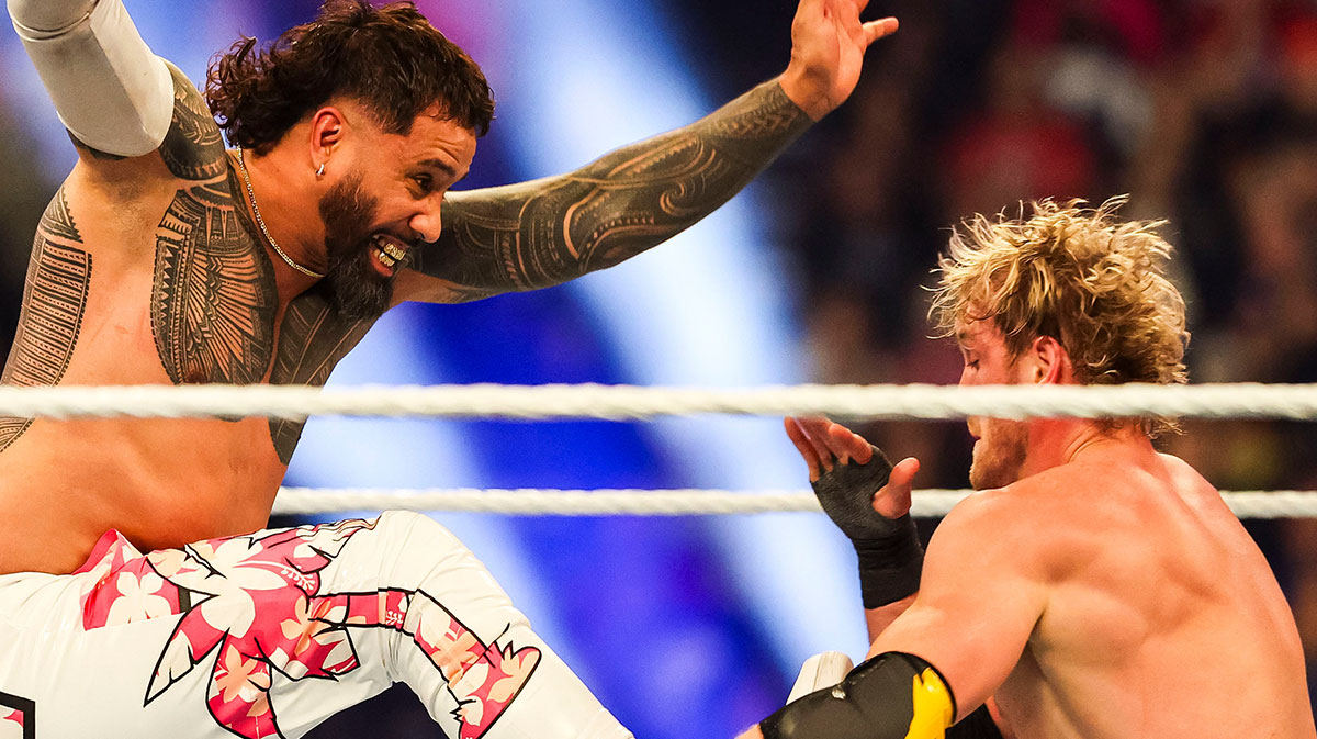 WWE’s Logan Paul takes out Jey Uso in viral off-air RAW moment