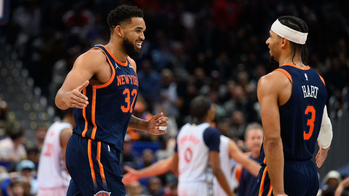 Knicks’ Josh Hart gives Karl-Anthony Towns his flowers over 4th quarter eruption