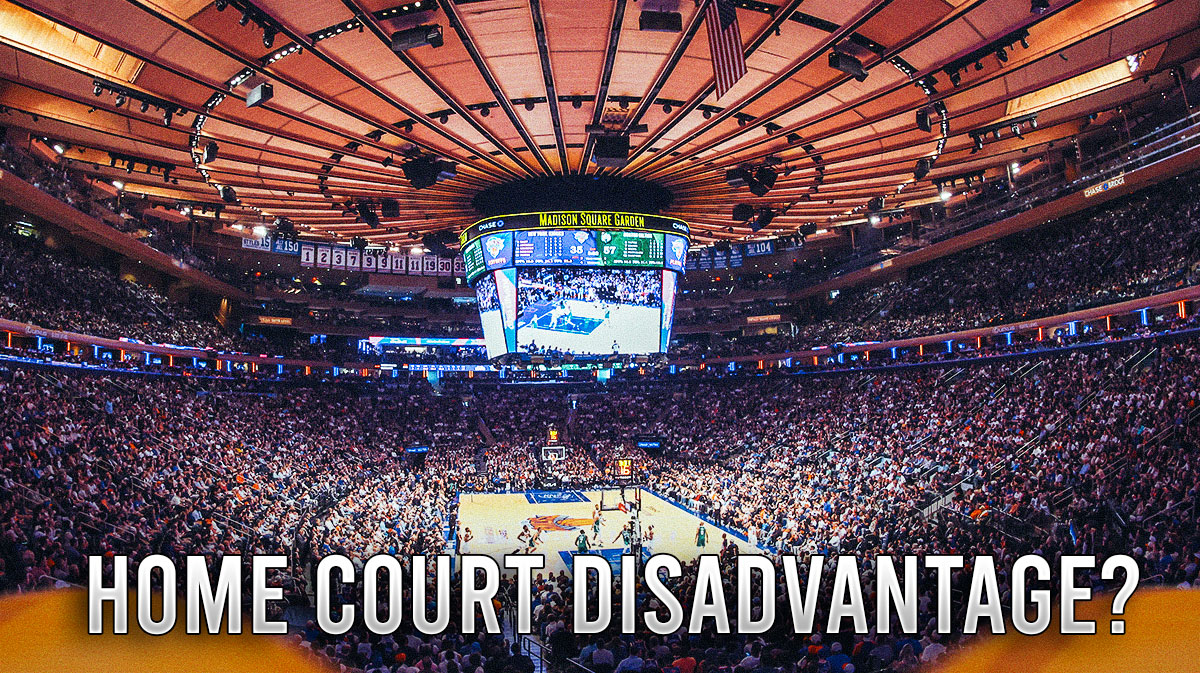 A view of Madison Square Garden during a New York Knicks game.
