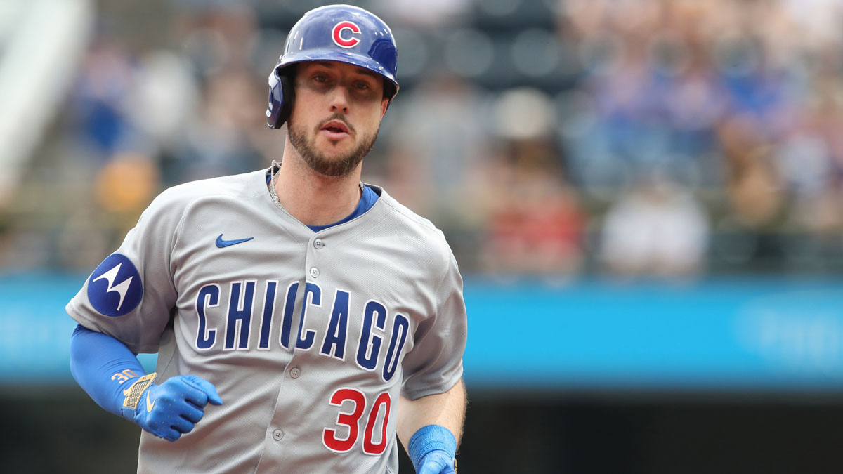 May 1, 2025; Pittsburgh, Pennsylvania, USA; Chicago Cubs right fielder Kyle Tucker (30) circles the bases on a solo home run against the Pittsburgh Pirates during the fifth inning at PNC Park. Mandatory Credit: Charles LeClaire-Imagn Images