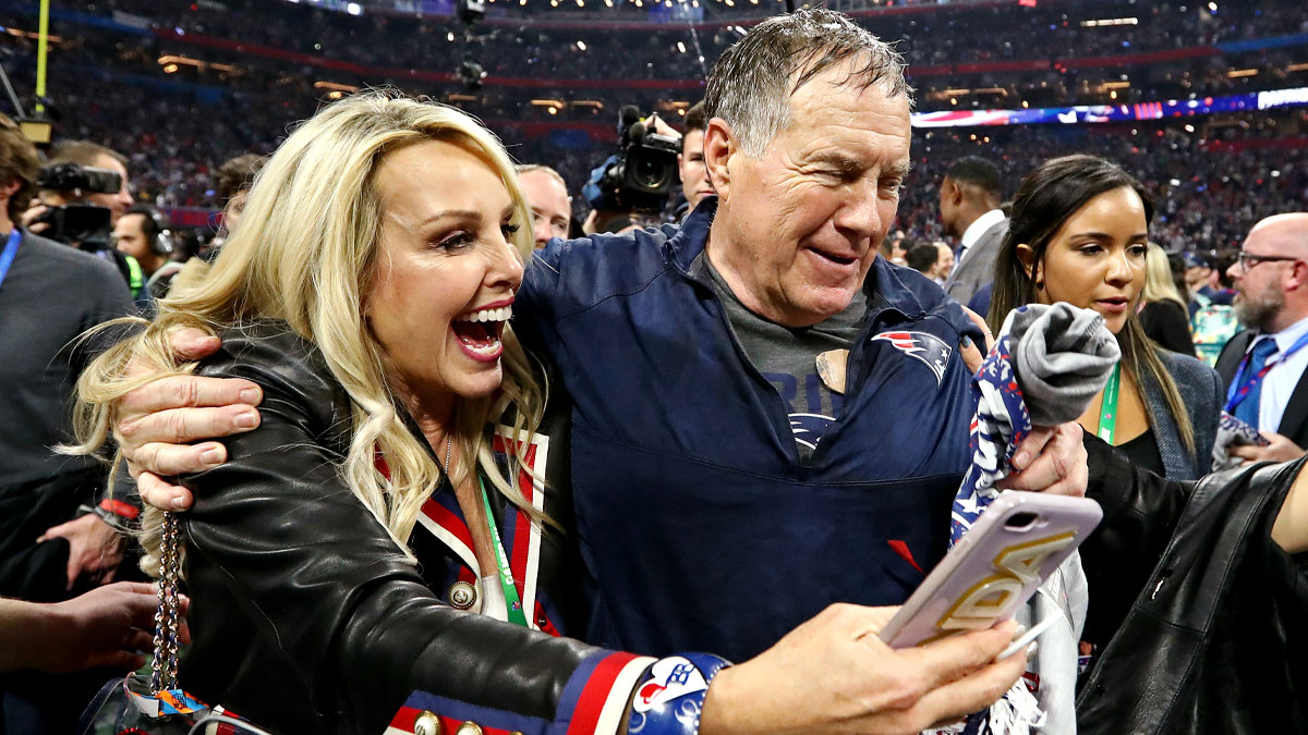 Linda Holliday, who confronted Jordon Hudson, and her ex Bill Belichick, whose girlfriend was confronted by Holliday at a party, after Super Bowl 53.