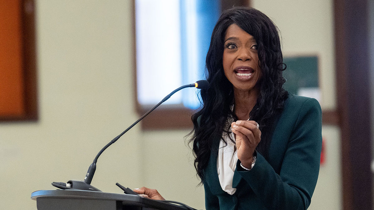 Florida A&M University Board of Trustees interviews Group Vice President of state government affairs for Charter Communications Marva Johnson