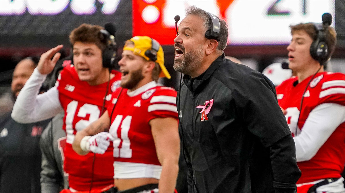 Nebraska Cornhuskers head coach Matt Rhule during the fourth quarter against the Purdue Boilermakers at Memorial Stadium.