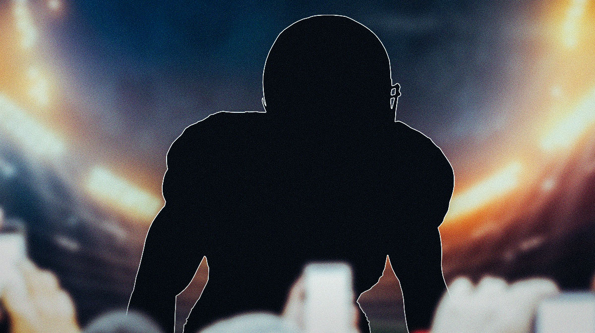 Dallas Cowboys star Micah Parsons as a silhouette after he debuted a new haircut after previously promising to go bald this season.