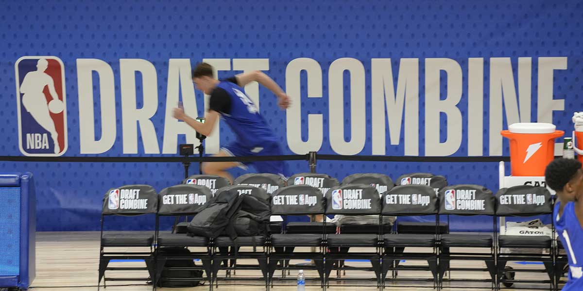 Cooper Flagg (51) participates in the combination of the NBA 2025 recovery in Wintrust Arena.