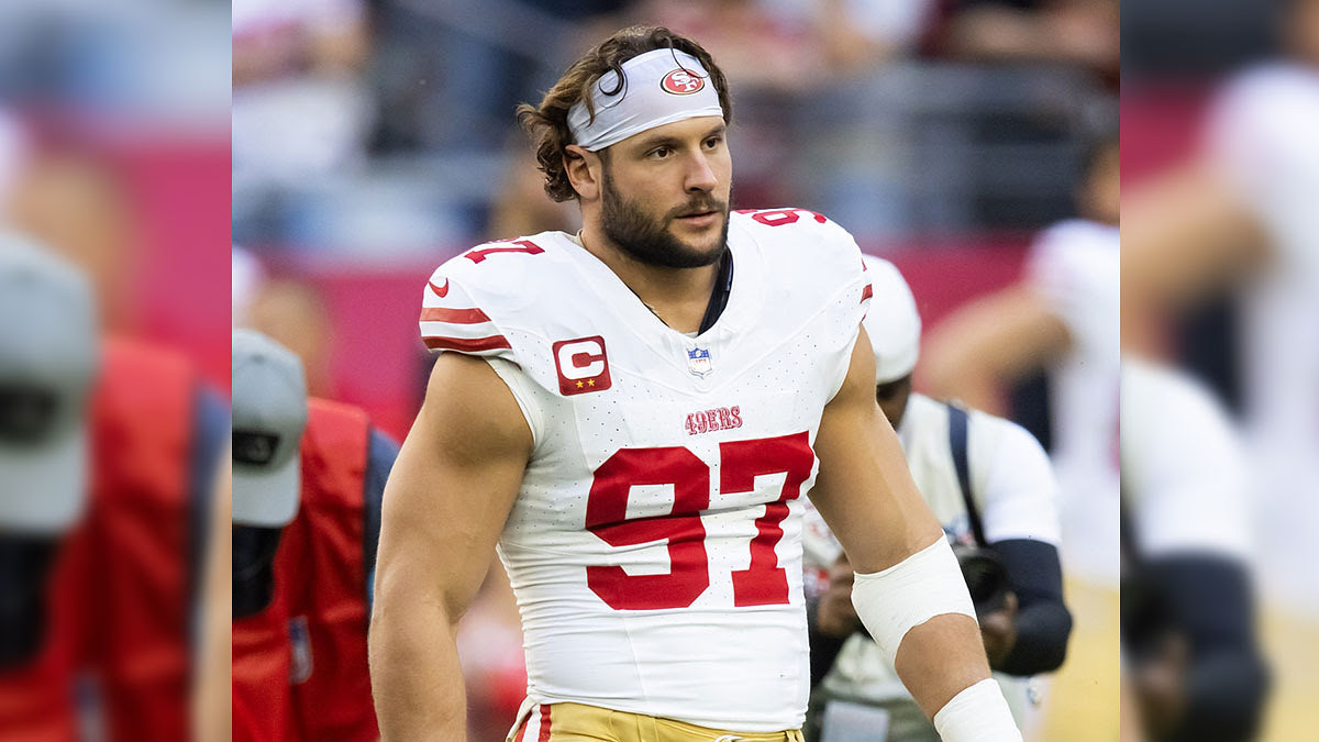 San Francisco 49ers defensive end Nick Bosa (97) against the Arizona Cardinals.