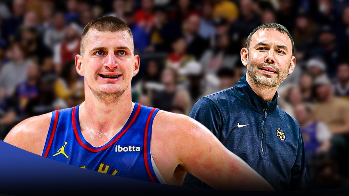 Denver Nuggets star Nikola Jokic with David Adelman.