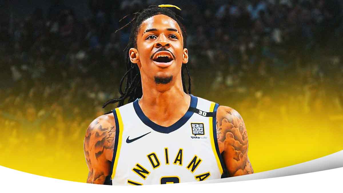 Ja Morant photoshopped in Pacers jersey.