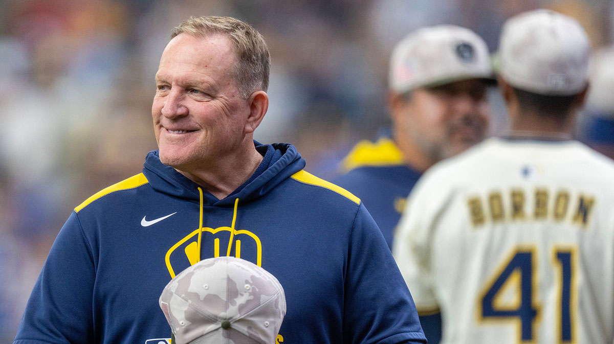 Milwaukee Brewers manager Pat Murphy is shown before their game agains the Minnesota Twins Sunday, May 18, 2025