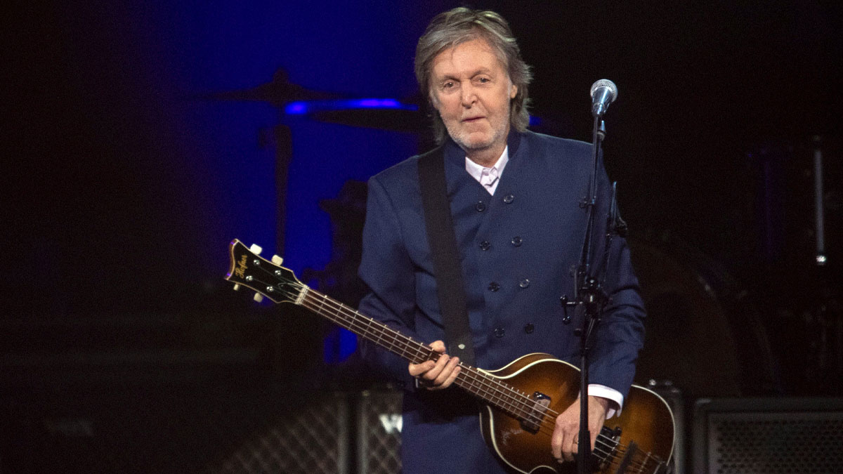 Paul McCartney, who announced a collaboration with Barbra Streisand, in Knoxville, Tennessee, on his Got Back Tour in 2022.