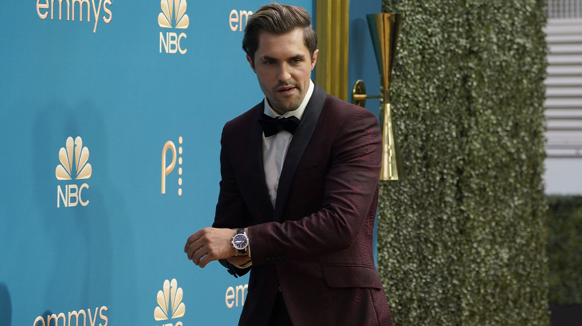 Sep 12, 2022; Los Angeles, CA, USA; Phil Dunster arrives on the red carpet at the 74th Emmy Awards at the Microsoft Theater in Los Angeles on Sept. 12, 2022.. Mandatory Credit: Kyle Grillot for USA TODAYSep 12, 2022; Los Angeles, CA, USA;