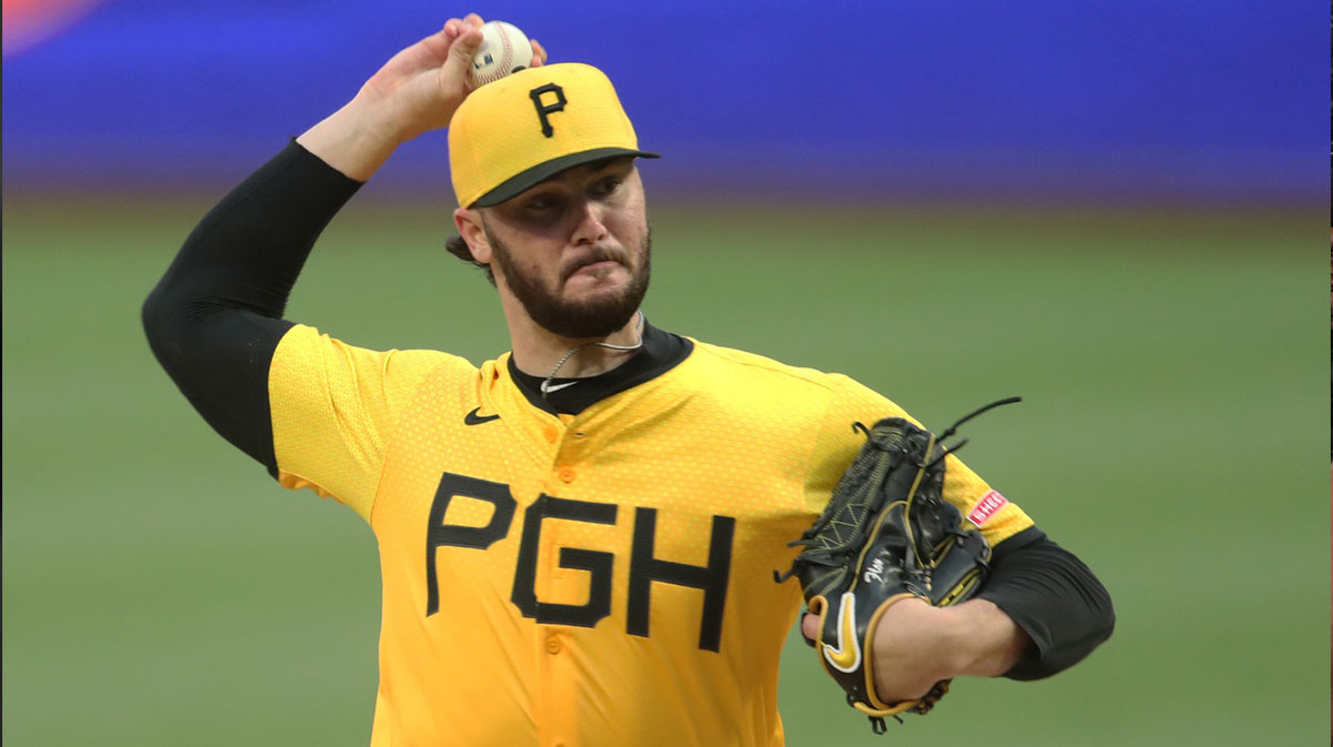 Pittsburgh Pirates starting pitcher Paul Skenes (30) pitches against the Milwaukee Brewers during the second inning at PNC Park.
