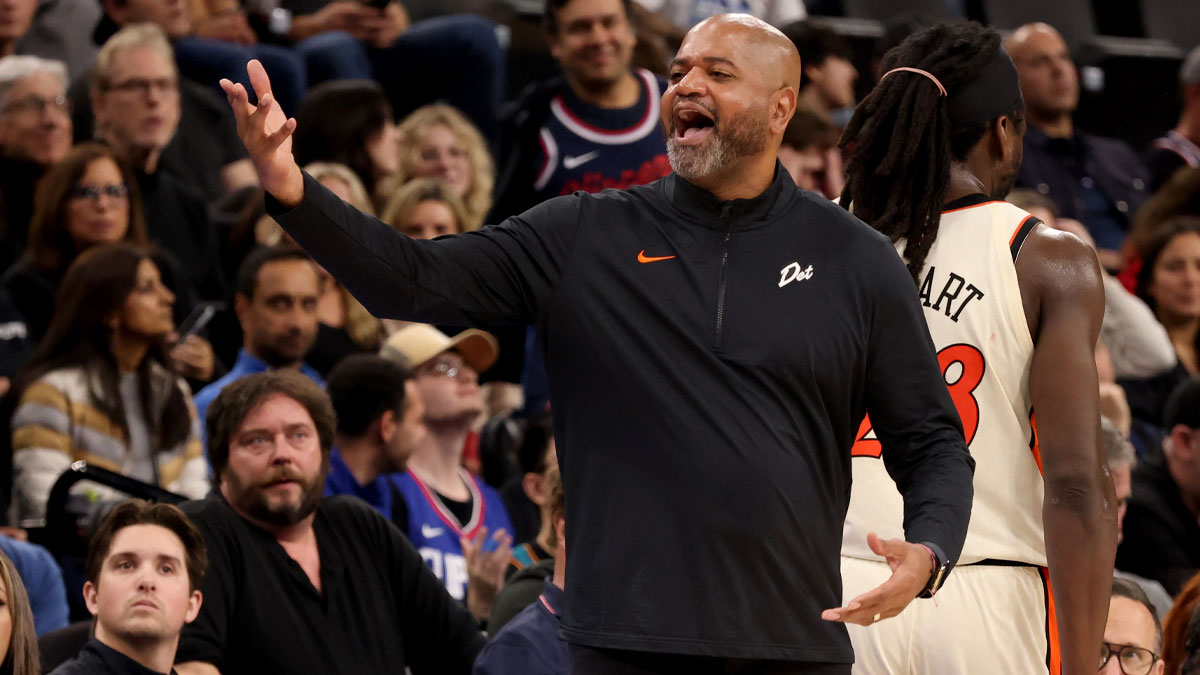 Detroit Pistons head coach JB Bickerstaff during the fourth quarter against the LA Clippers at Intuit Dome.