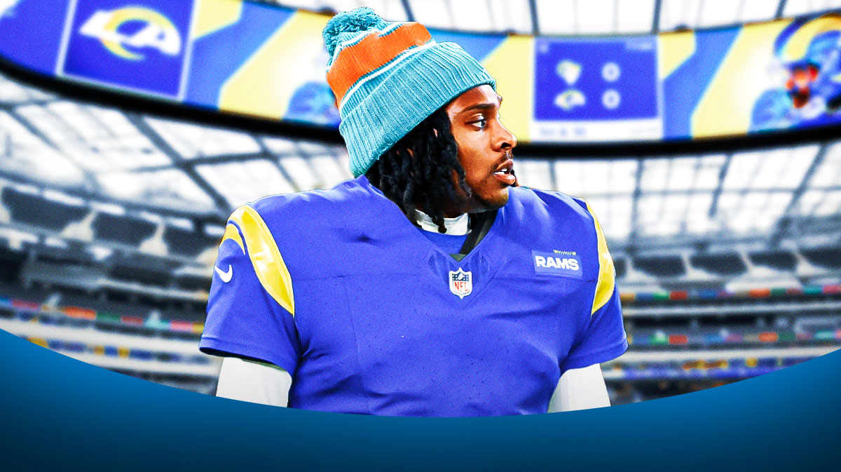 Jalen Ramsey in a Rams jersey