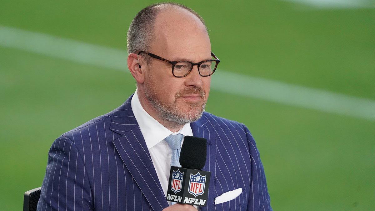Rich Eisen, who will move his show to ESPN, at Super Bowl 54.