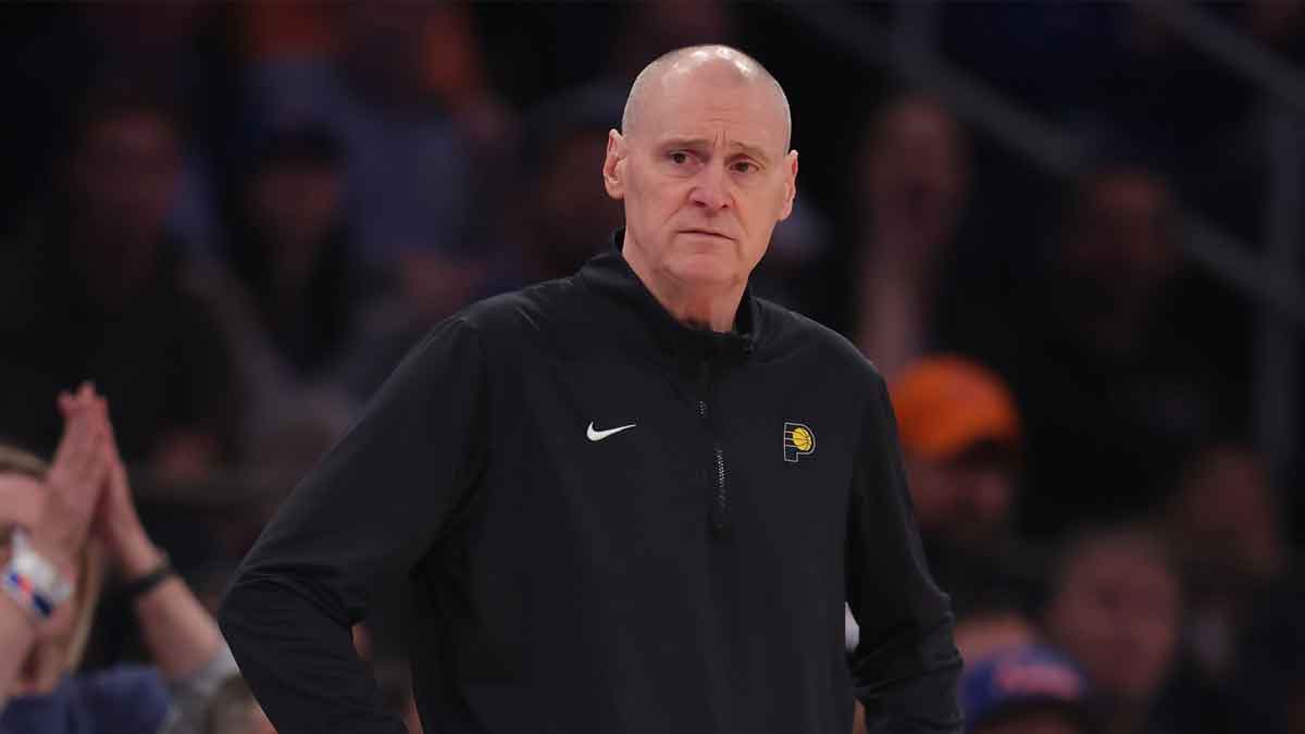 Indiana Pacers head coach Rick Carlisle looks on in the first quarter against the New York Knicks during game five of the eastern conference finals for the 2025 NBA Playoffs at Madison Square Garden.