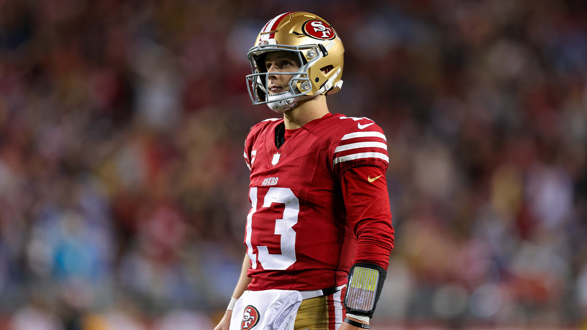 San Francisco 49ers quarterback Brock Purdy (13) during the game against the Detroit Lions at Levi's Stadium.