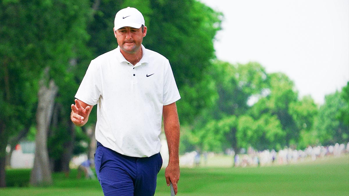 Scottie Scheffler surges up Charles Schwab Challenge leaderboard with a 64