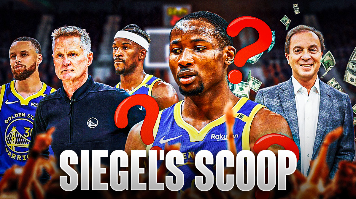 Warriors' Jonathan Kuminga with question marks next to Joe Lacob, Steph Curry, Jimmy Butler, Steve Kerr