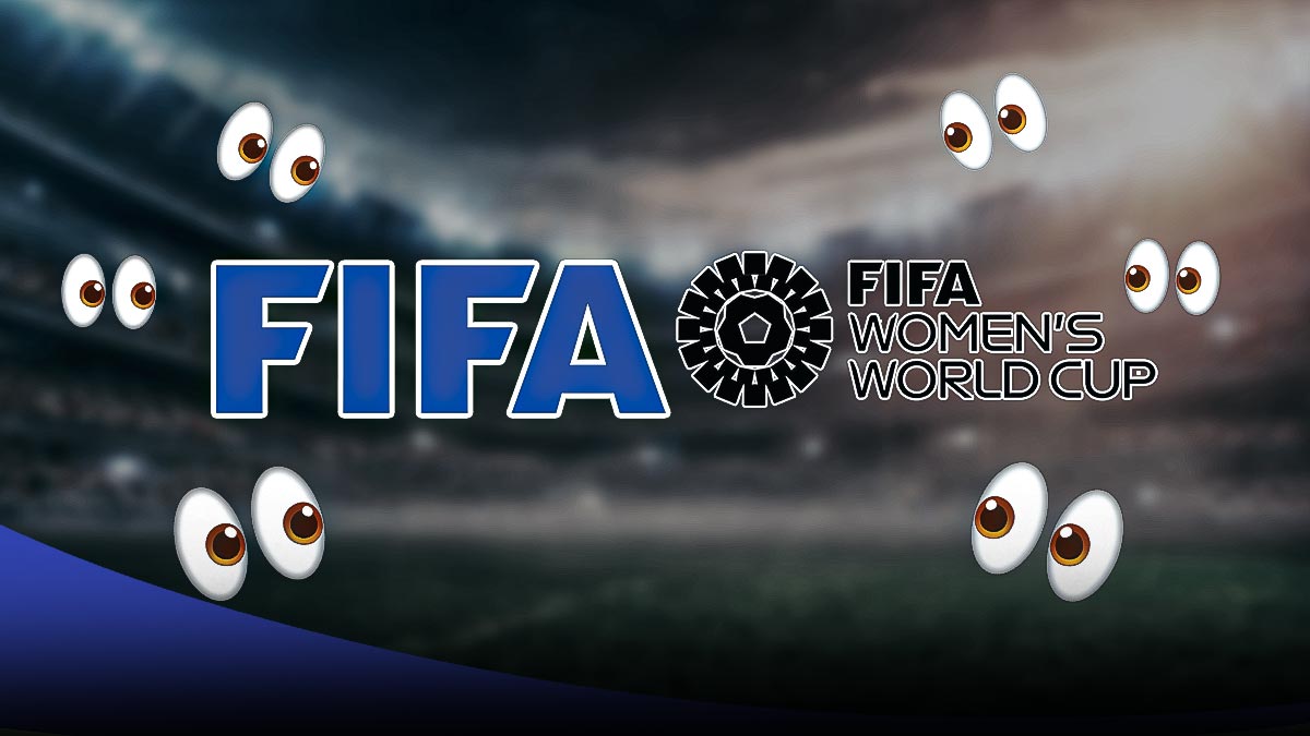 FIFA and Women's World Cup logos, eyes symbols